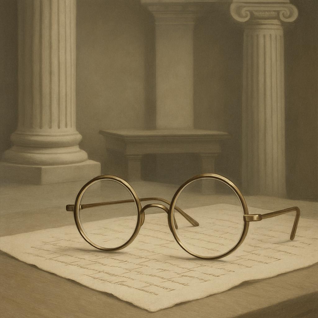 BST, glasses, desktop holders, papers.